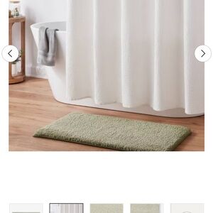 Plush Sage Bath Mat - Soft Absorbent Bathroom Rug